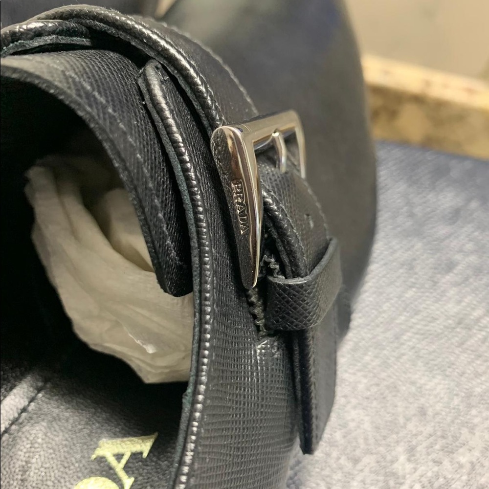 Prada Black Saffiano Leather Business Shoes - Picture 9 of 16